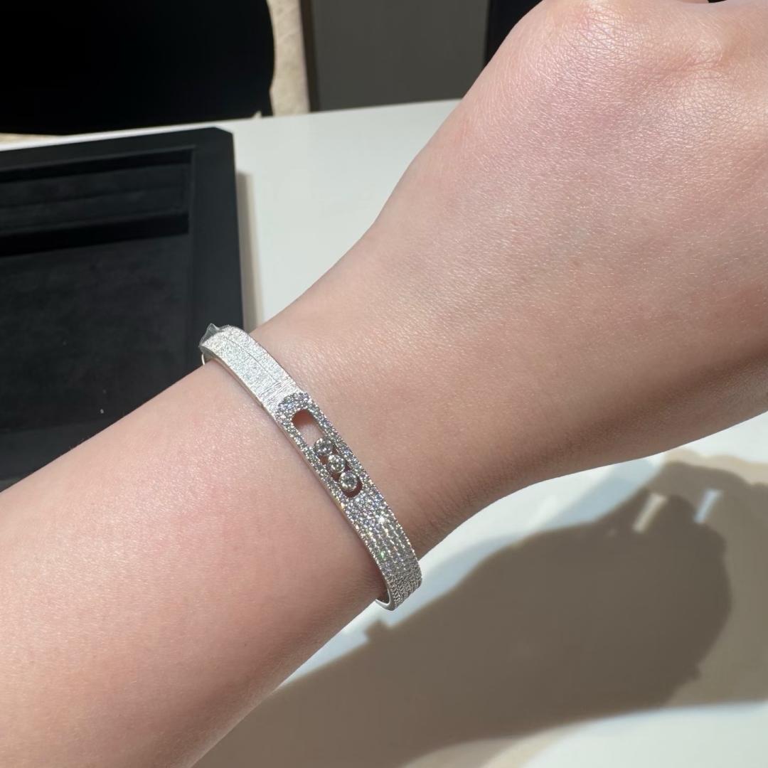 [Elowen jewelsry]Move Noa Ciselé half pavé bangle