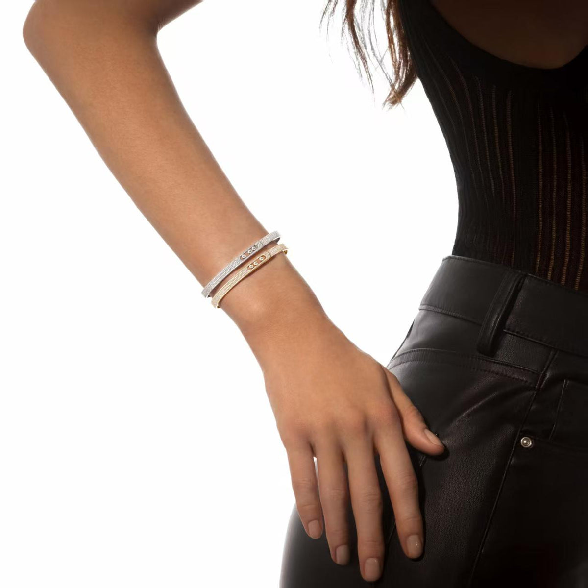 [Elowen Schmuck]Move Noa Voll-Pavé-Diamant-Armreif