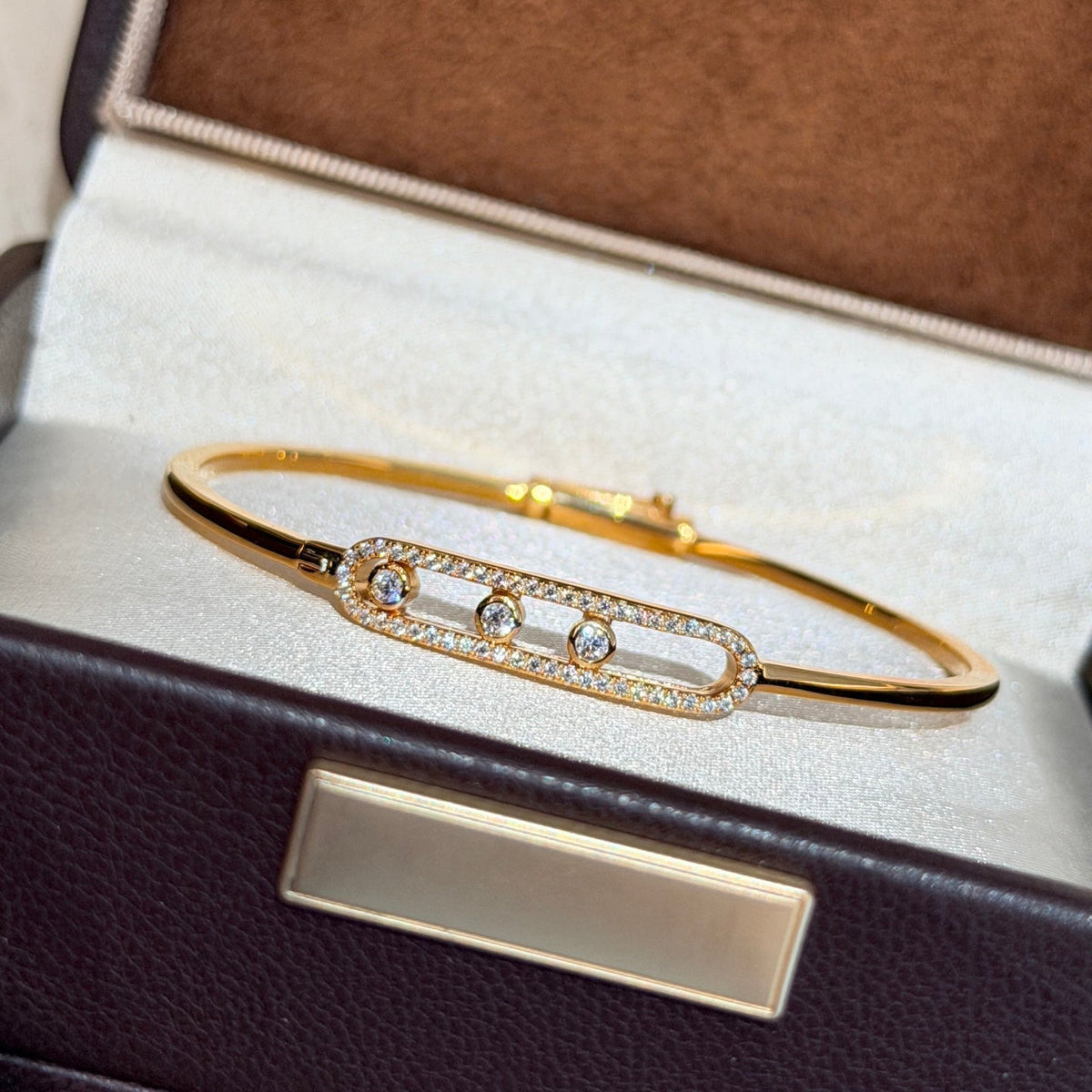[Elowen jewelsry]Move Pavé Diamond Bangle Bracelet M