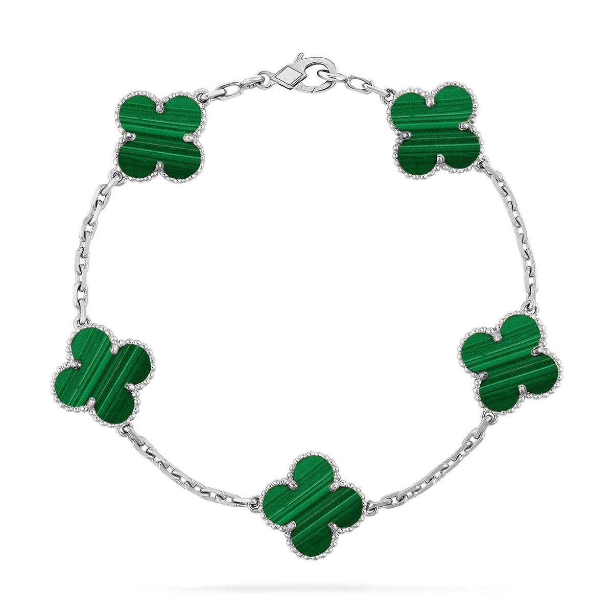 [Elowen Schmuck] CLOVER 5-MOTIV MALACHIT-ARMBAND KOLLEKTION