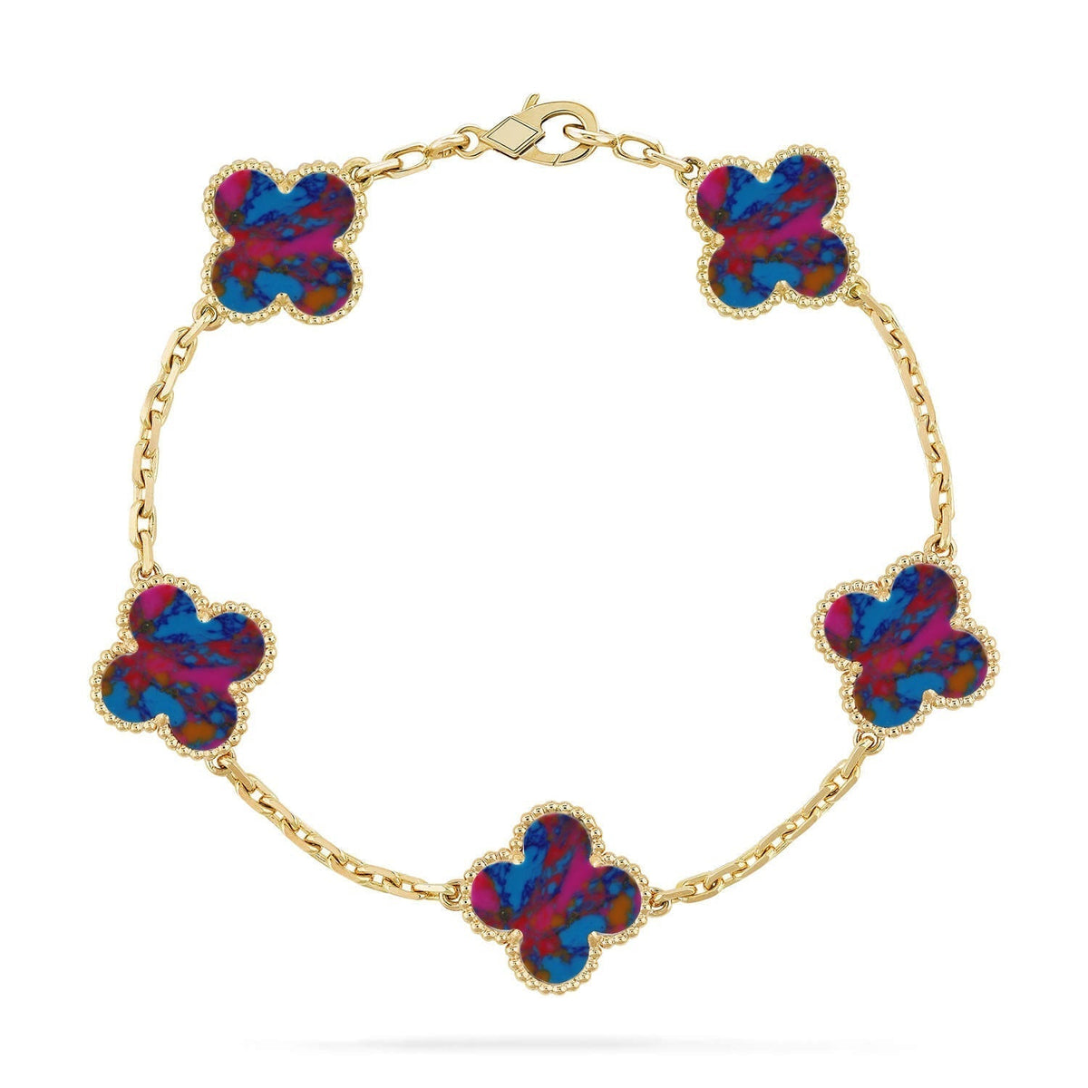 {
"Elowen jewelsry ": "Elowen Schmuck ",
"CLOVER 5 MOTIF COLOR GEMSTONES BRACELET COLLECTION": "KLEEBLATT 5-MOTIV EDELSTEIN-ARMBAND KOLLEKTION"
}