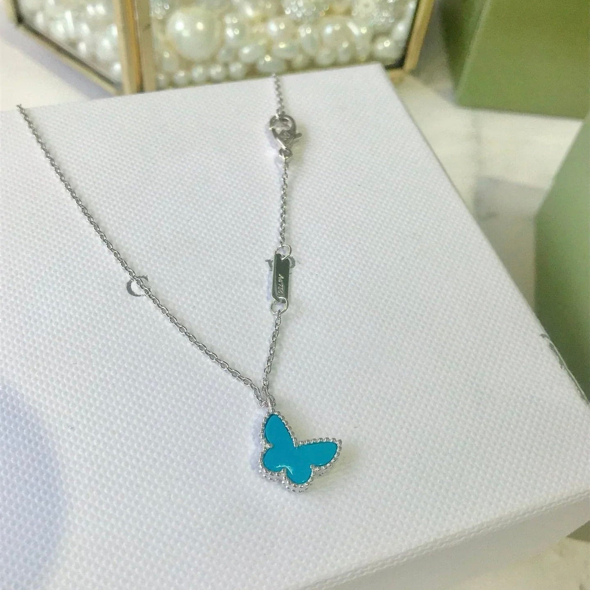 [Elowen jewelsry ]BUTTERFLY TURQUOISE BUTTERFLY BRACELET SILVER