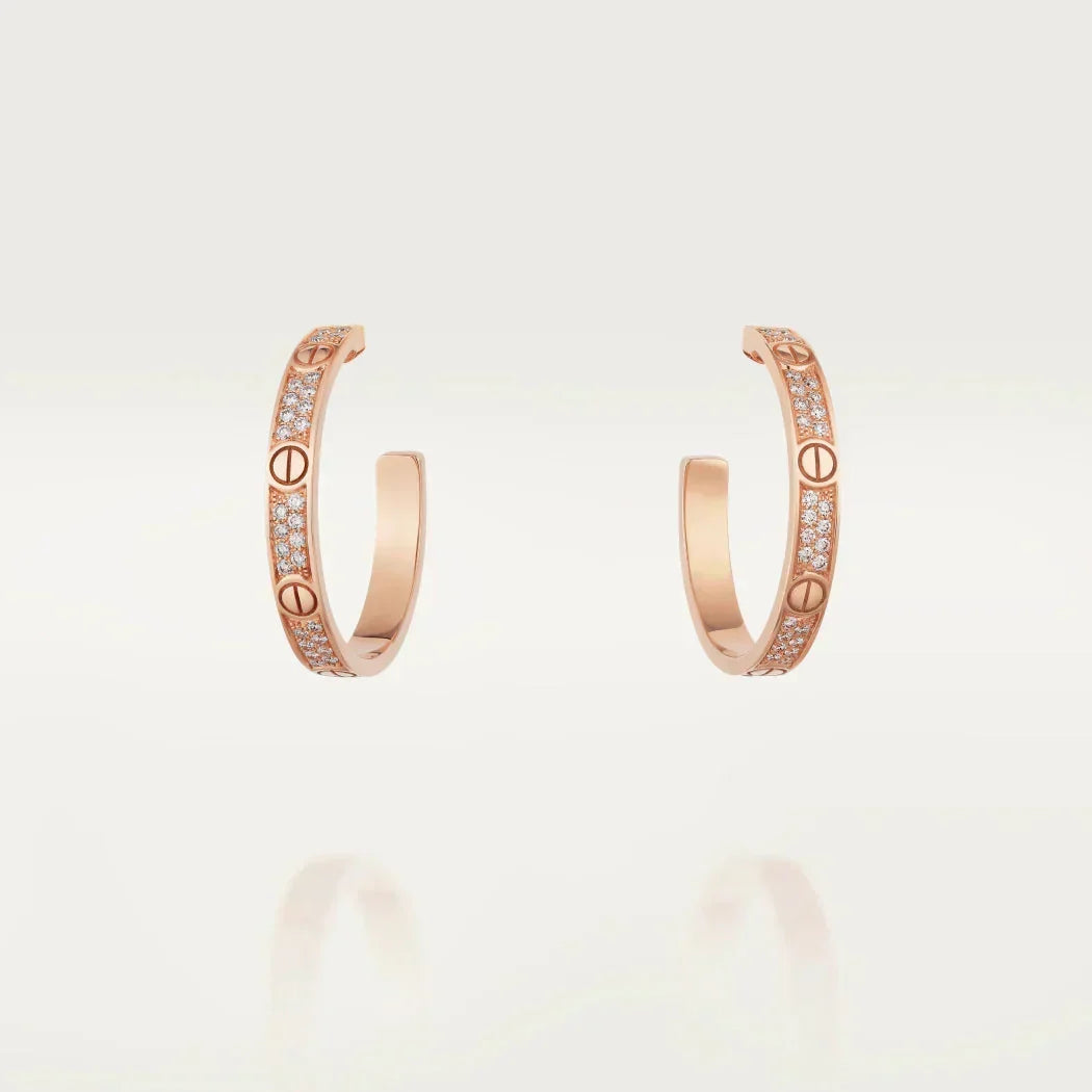 {
  "Elowen jewelsry": "エローウェン・ジュエリー",
  "LOVE DIAMOND PINK GOLD HOOP EARRINGS": "ラブ ダイヤモンド ピンクゴールド フープピアス"
}
