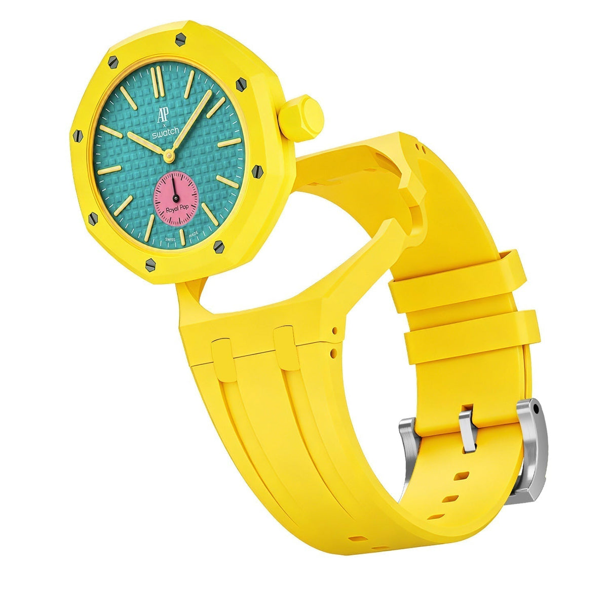 Oak Pop Exklusives gelbes Silikonarmband