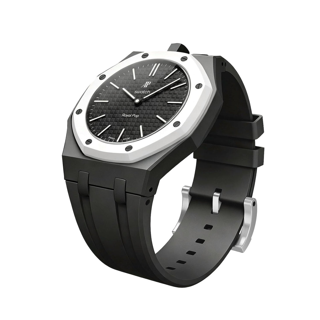 Oak Pop Exklusives schwarzes Silikonarmband