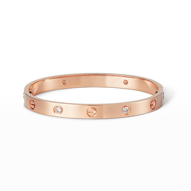 [Elowen jewelsry ]LOVE BRACELET 6.1MM 4 DIAMONDS