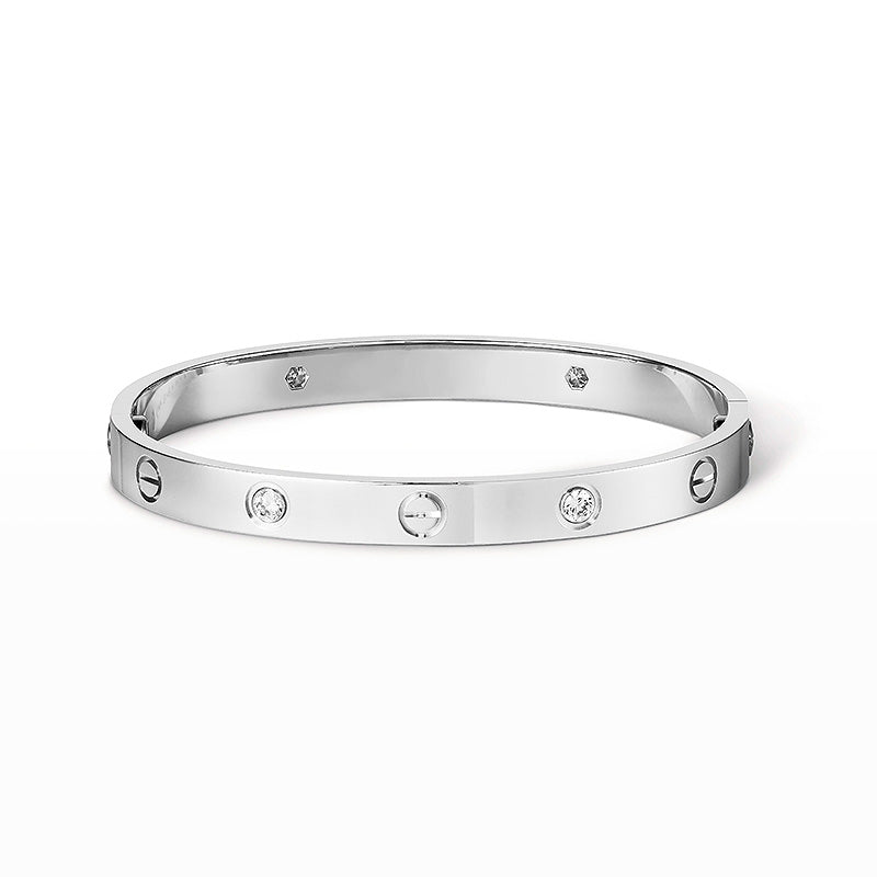 [Elowen jewelsry ]LOVE BRACELET 6.1MM 4 DIAMONDS