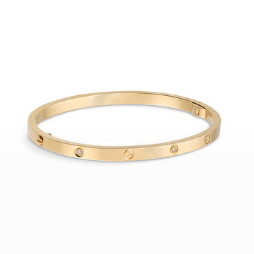 [Elowen Schmuck] LIEBESARMBAND 3,65 MM 6 DIAMANTEN