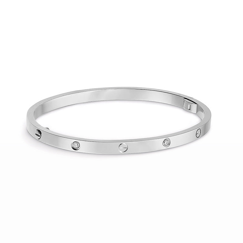 [Elowen Schmuck] LIEBESARMBAND 3,65 MM 6 DIAMANTEN