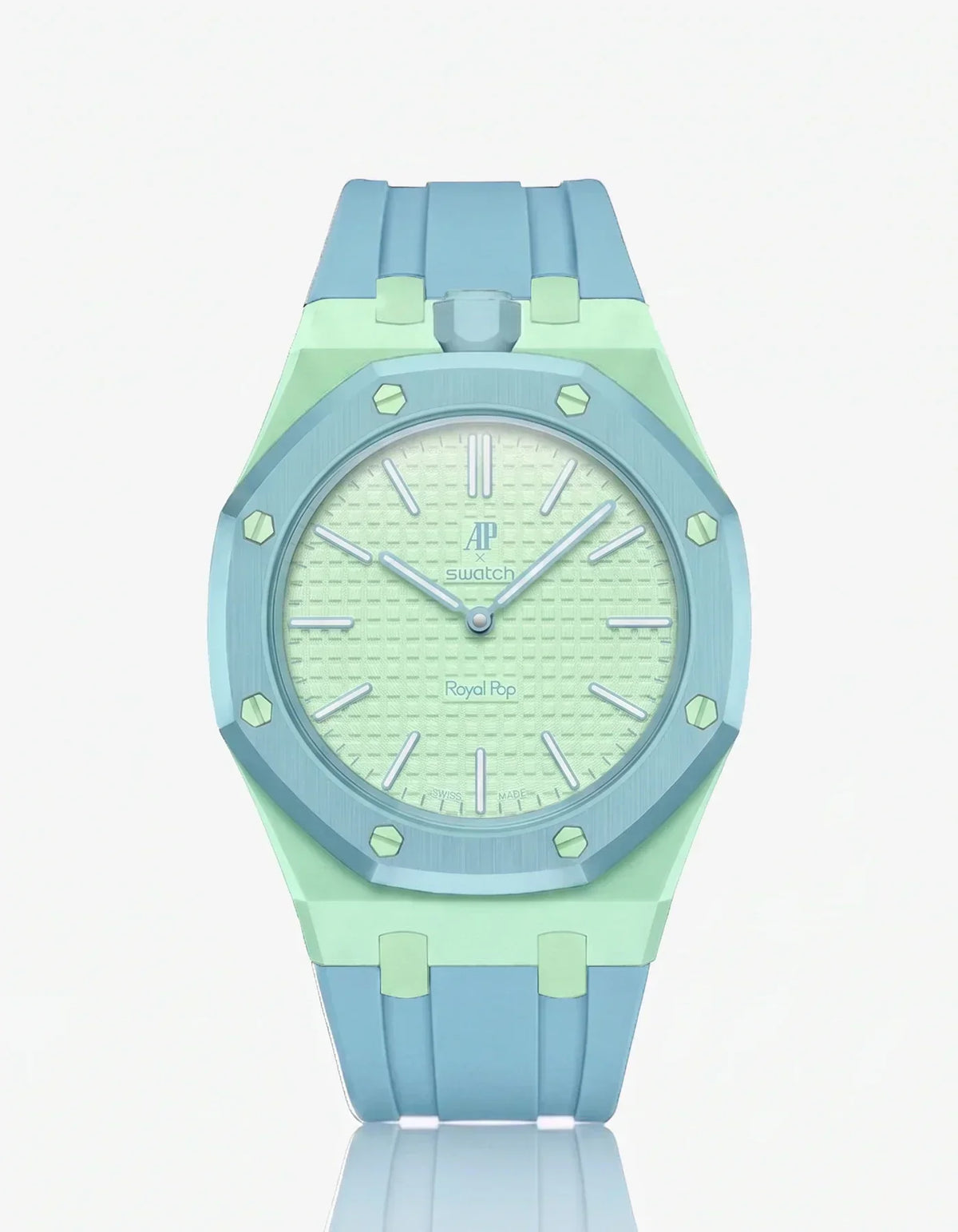 Silikonarmband & Gehäuse „Royal Pop“ Blaue Acht (Farben anpassbar)