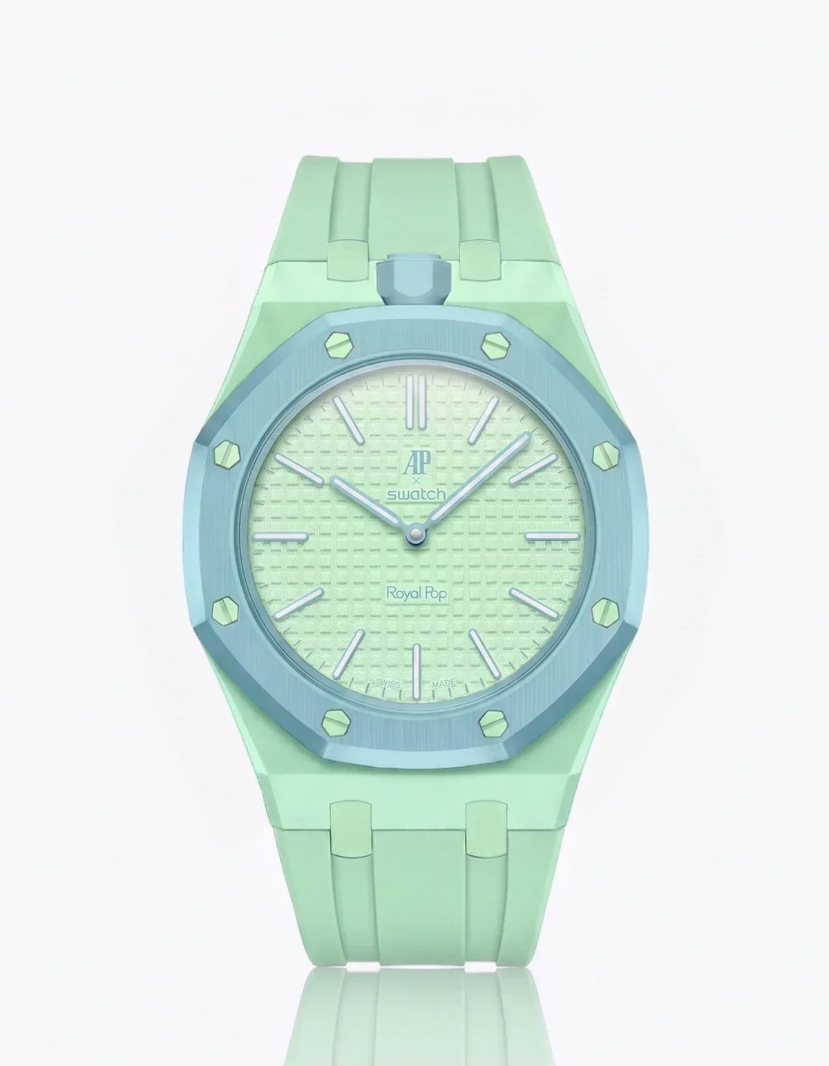 Silikonarmband & Gehäuse „Royal Pop“ Blaue Acht (Farben anpassbar)