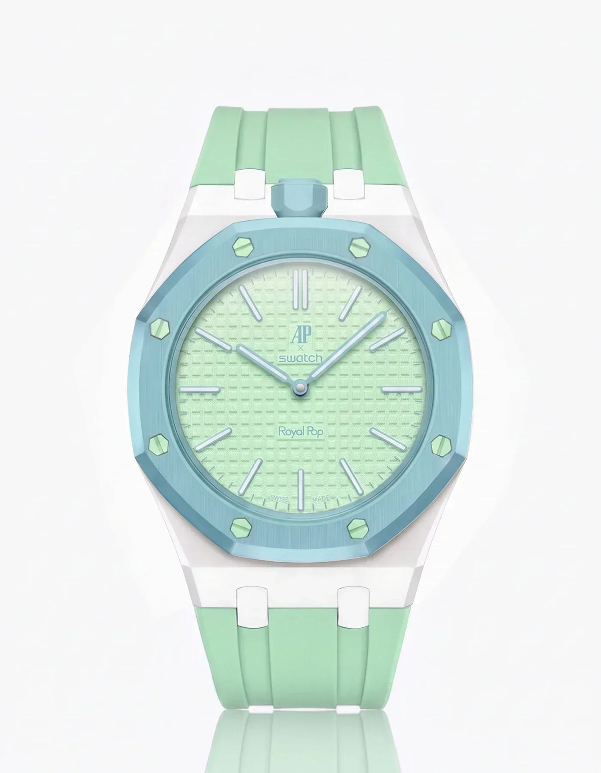 Silikonarmband & Gehäuse „Royal Pop“ Blaue Acht (Farben anpassbar)