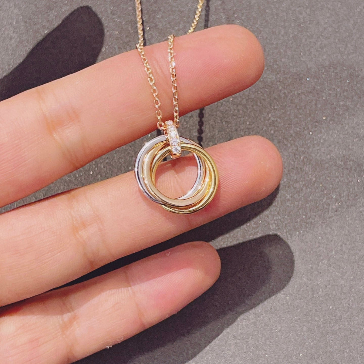 [Elowen jewelsry ]トリニティ ネックレス ゴールド ダイヤモンド