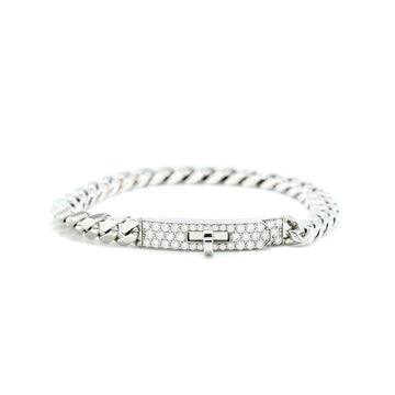 [Elowen jewelsry ]KELLY CHAIN SILVER DIAMOND BRACELET