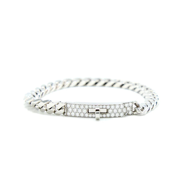 [Elowen jewelsry ]KELLY CHAIN SILVER DIAMOND BRACELET