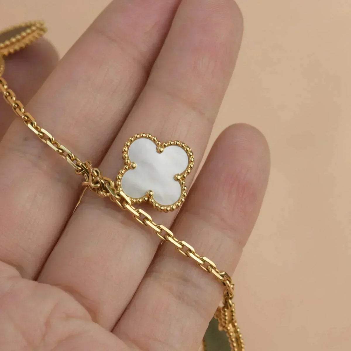 [Elowen jewelsry ]LUCKY SPRING 5 MOTIF GOLD BRACELET