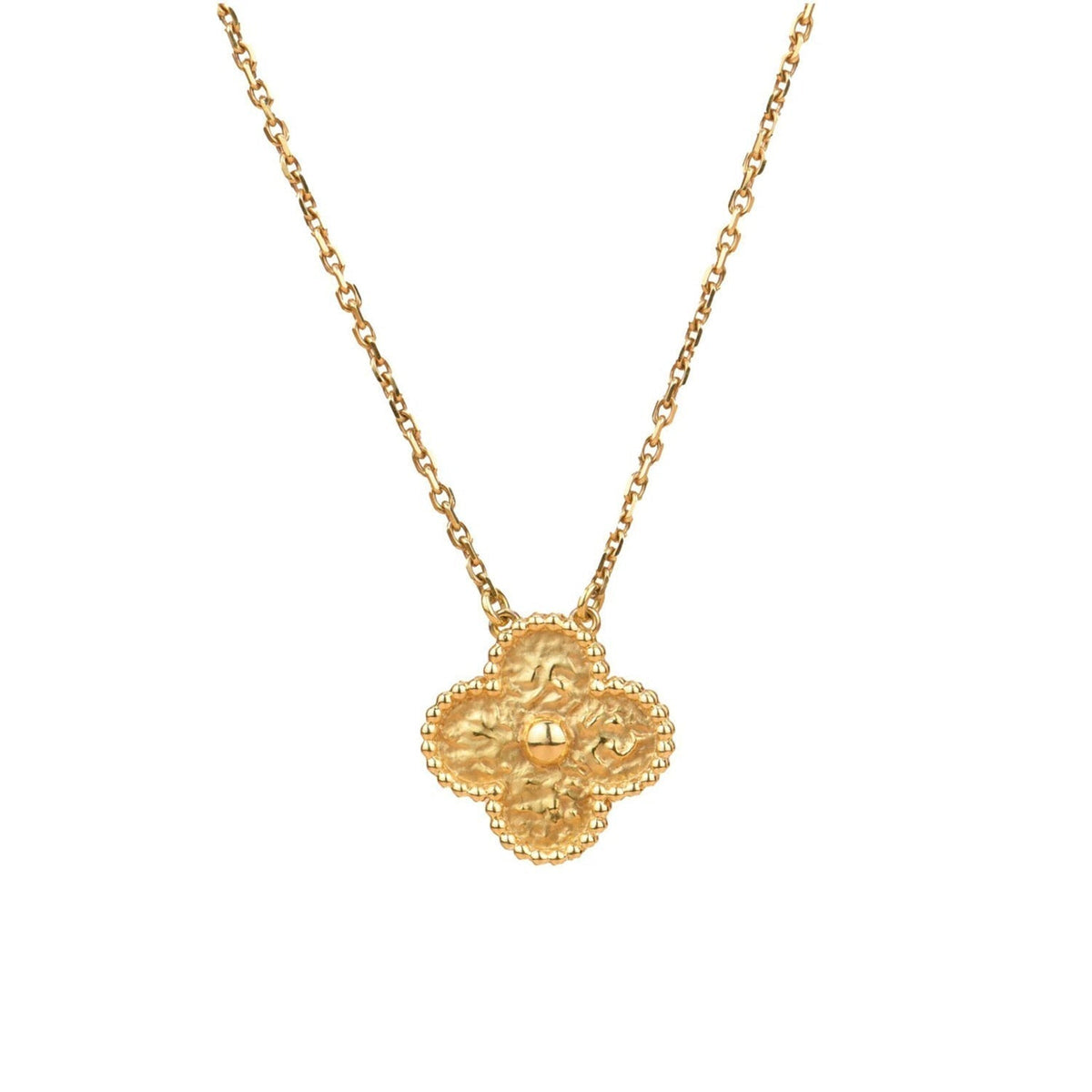 [Elowen jewelsry ]CLOVER 15MM  BRONZING NECKLACE
