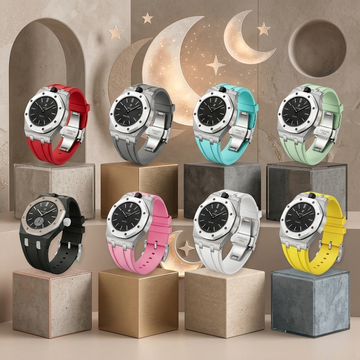 Royal Oak Pop Exklusives Stahlgehäuse & Silikonarmband mit Halterung