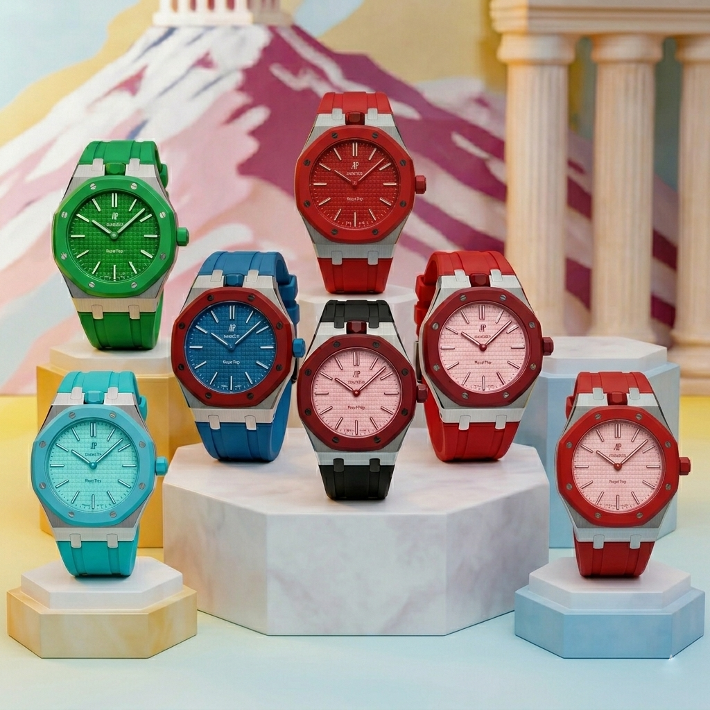 Royal Oak Pop Exklusiv, Stahlgehäuse & Silikonarmband