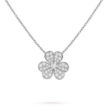 [Elowen jewelsry ]CLOVER DIAMOND NECKLACE SILVER