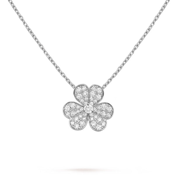 [Elowen jewelsry ]CLOVER DIAMOND NECKLACE SILVER