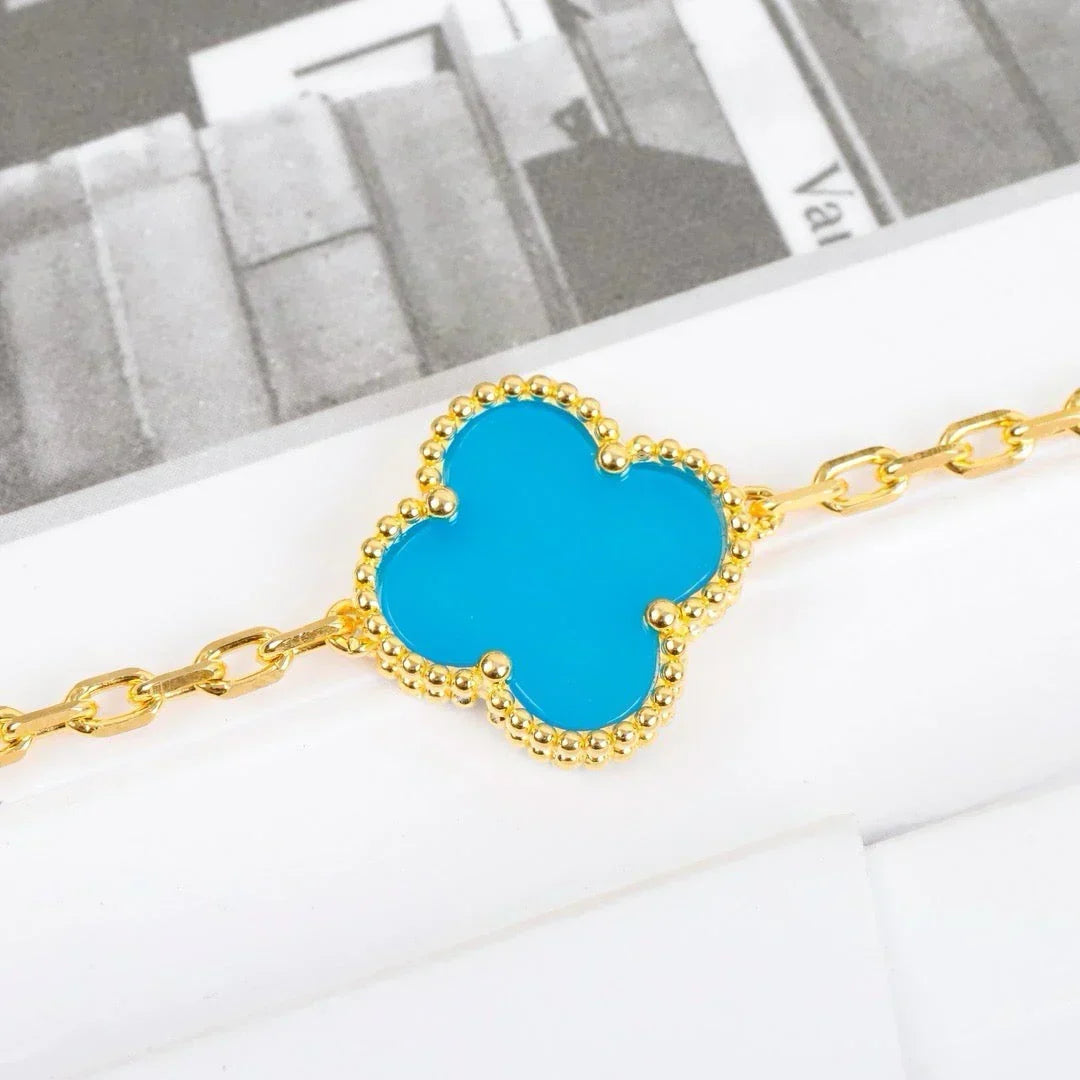 [Elowen Schmuck] CLOVER 5-MOTIV-ARMBAND KOLLEKTION TÜRKIS