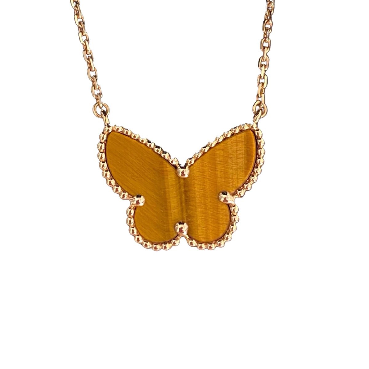 [Elowen jewelsry ] TIGER__ EYE BUTTERFLY NECKLACE