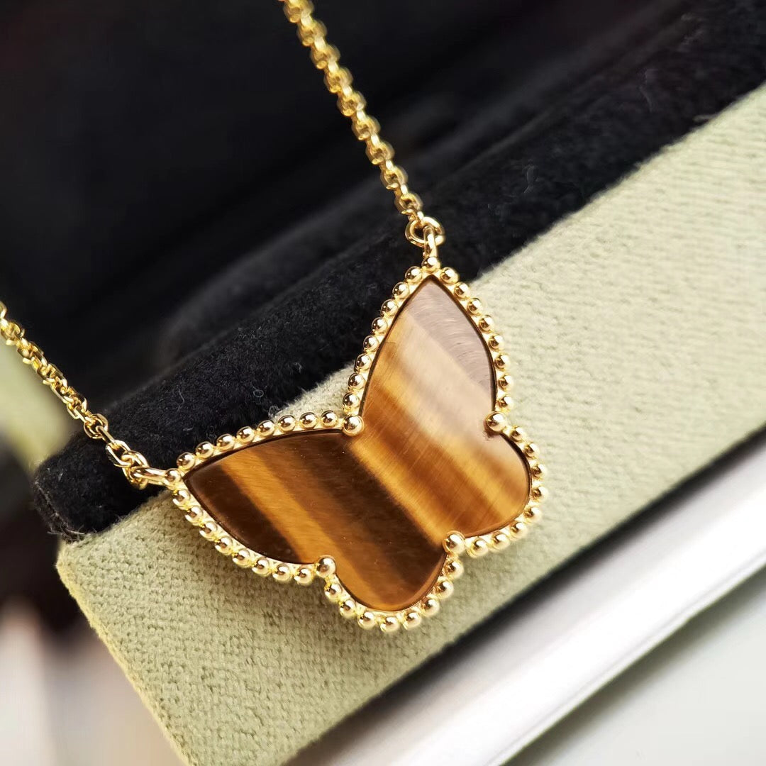 [Elowen jewelsry ] TIGER__ EYE BUTTERFLY NECKLACE