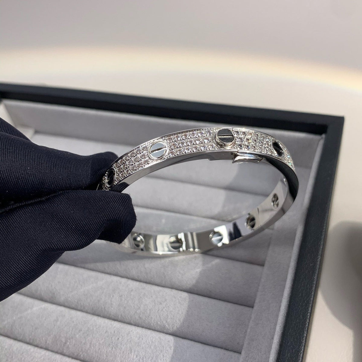 [Elowen jewelsry ]LOVE BRACELET 6.1MM DIAMOND-PAVED CERAMIC