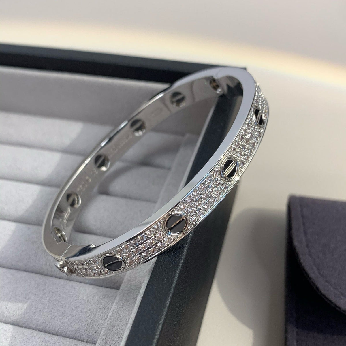 [Elowen jewelsry ]LOVE BRACELET 6.1MM DIAMOND-PAVED CERAMIC