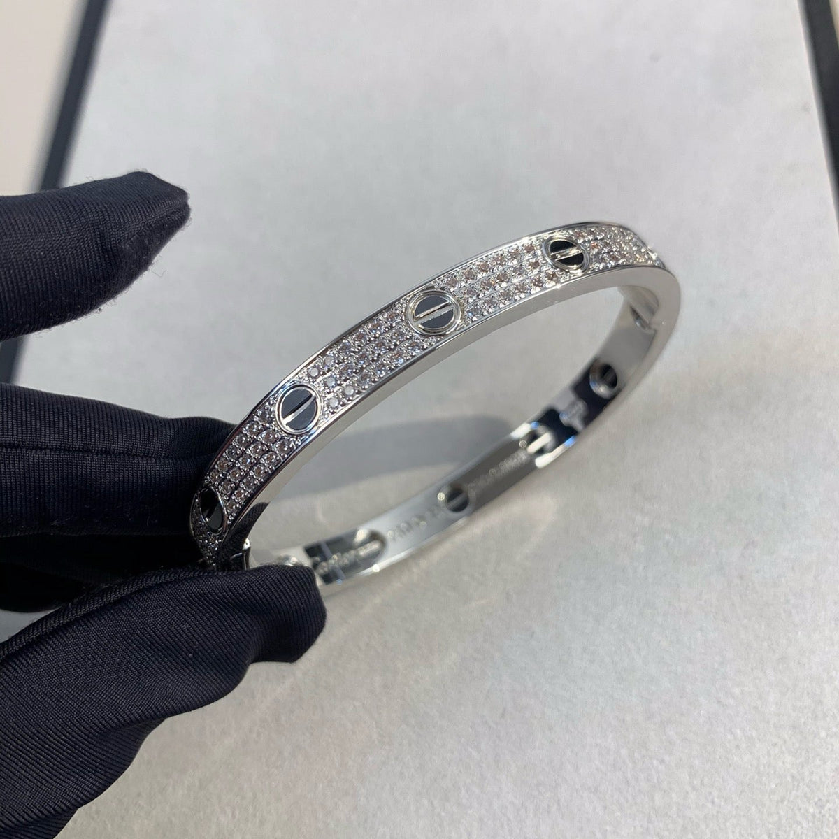 [Elowen jewelsry ]LOVE BRACELET 6.1MM DIAMOND-PAVED CERAMIC