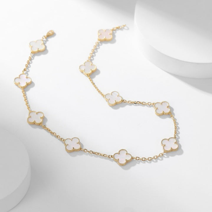 {"[Elowen jewelsry ]CLOVER 10 MOTIFS WHITE MOTHER OF PEARL NECKLACE": "【Elowen jewelry】クローバー 10モチーフ ホワイトマザーオブパール ネックレス"}