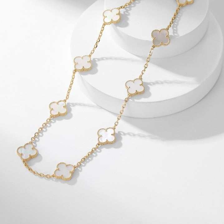 {"[Elowen jewelsry ]CLOVER 10 MOTIFS WHITE MOTHER OF PEARL NECKLACE": "【Elowen jewelry】クローバー 10モチーフ ホワイトマザーオブパール ネックレス"}