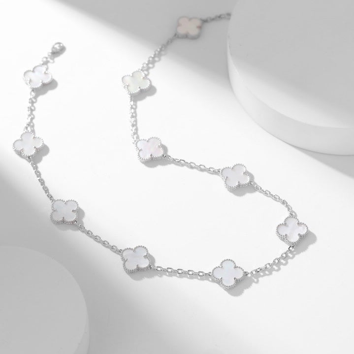 {"[Elowen jewelsry ]CLOVER 10 MOTIFS WHITE MOTHER OF PEARL NECKLACE": "【Elowen jewelry】クローバー 10モチーフ ホワイトマザーオブパール ネックレス"}
