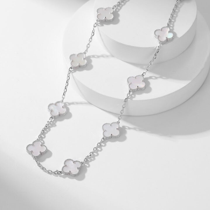{"[Elowen jewelsry ]CLOVER 10 MOTIFS WHITE MOTHER OF PEARL NECKLACE": "【Elowen jewelry】クローバー 10モチーフ ホワイトマザーオブパール ネックレス"}