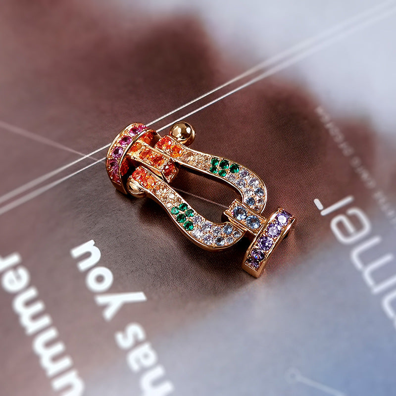 {
  "Elowen jewelsry": "Elowen ジュエリー",
  "FORC LARGE HORSESHOE COLORED DIAMOND BRACELET SILVER": "FORC ラージ ホースシュー カラードダイヤモンド ブレスレット シルバー"
}