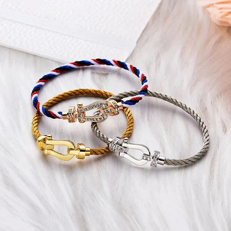 [Elowen jewelsry ]FORCE LARGE HORSESHOE NO DIAMOND BRACELET GOLD