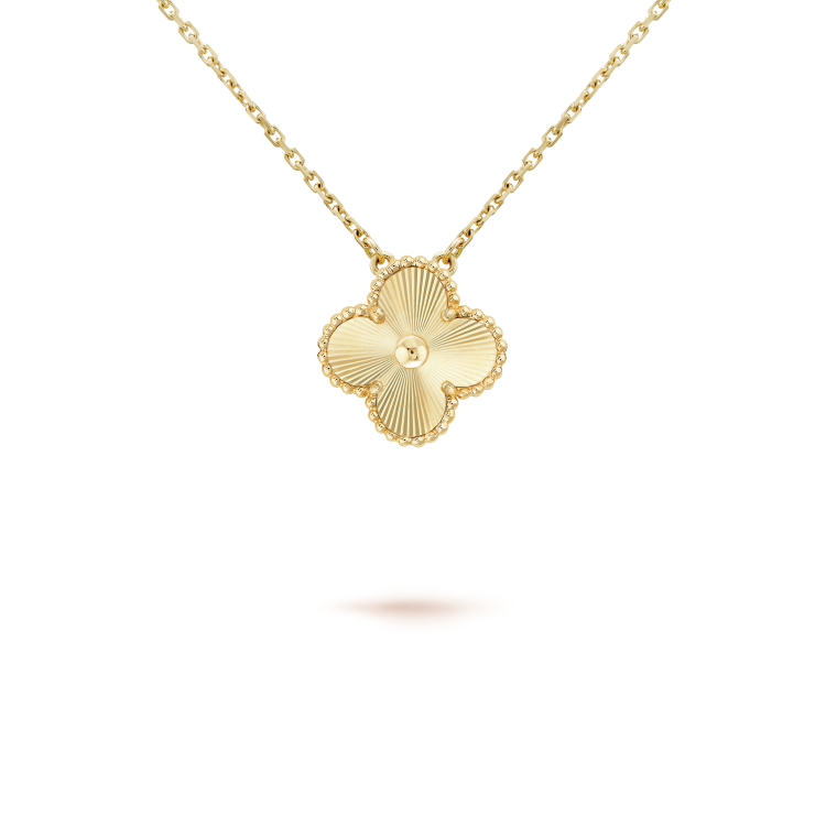 [Elowen jewelry] クローバー 15mm レーザーネックレス
