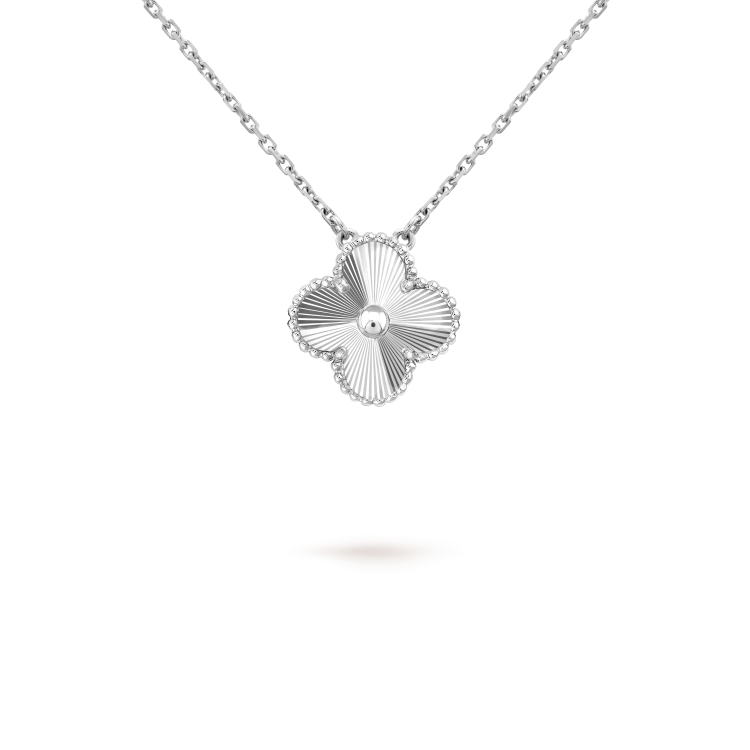 [Elowen Schmuck] KLEEBLATT 15 MM LASER-HALSKETTE SILBER