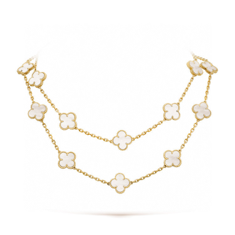 {
  "Elowen jewelsry": "Elowen Schmuck",
  "CLOVER 20 MOTIFS WHITE MOP NECKLACE": "CLOVER HALSKETTE MIT 20 MOTIVEN AUS WEISSEM PERLMUTT"
}