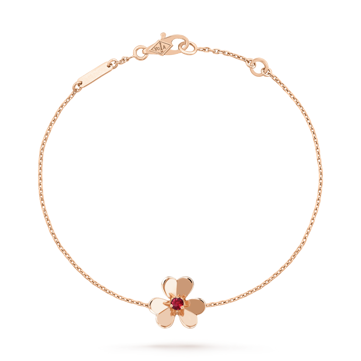 [Elowen jewelsry ]FRIVOLE GOLD FLOWER PINK MALACHITE BRACELET