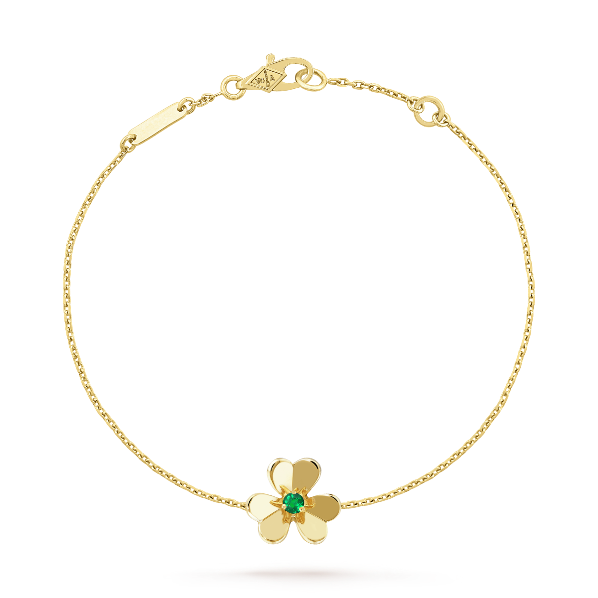 [Elowen jewelsry ]FRIVOLE GOLD FLOWER PINK MALACHITE BRACELET