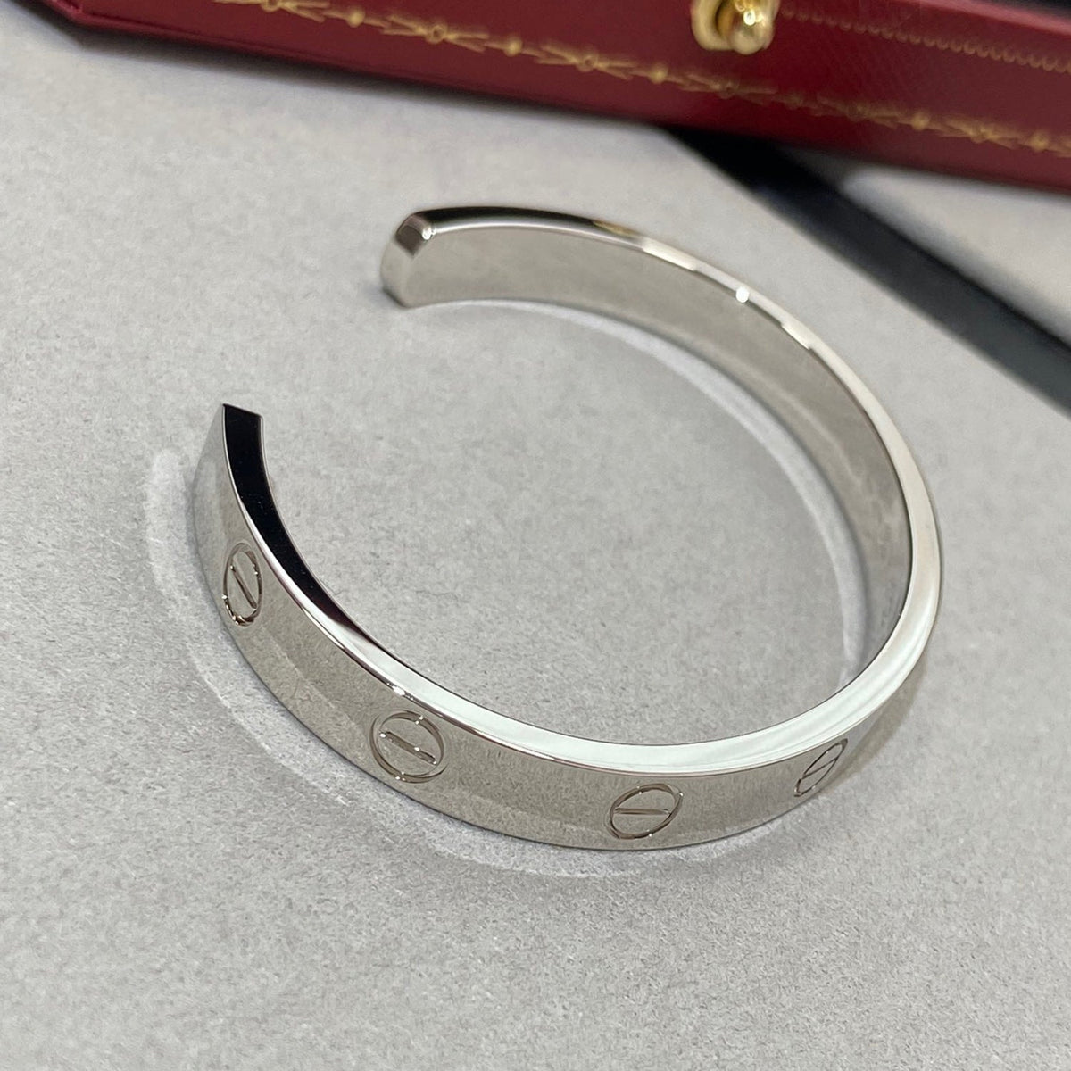 [Elowen jewelsry ]LOVE BRACELET 6.1MM 1 DIAMOND OPEN CUFF