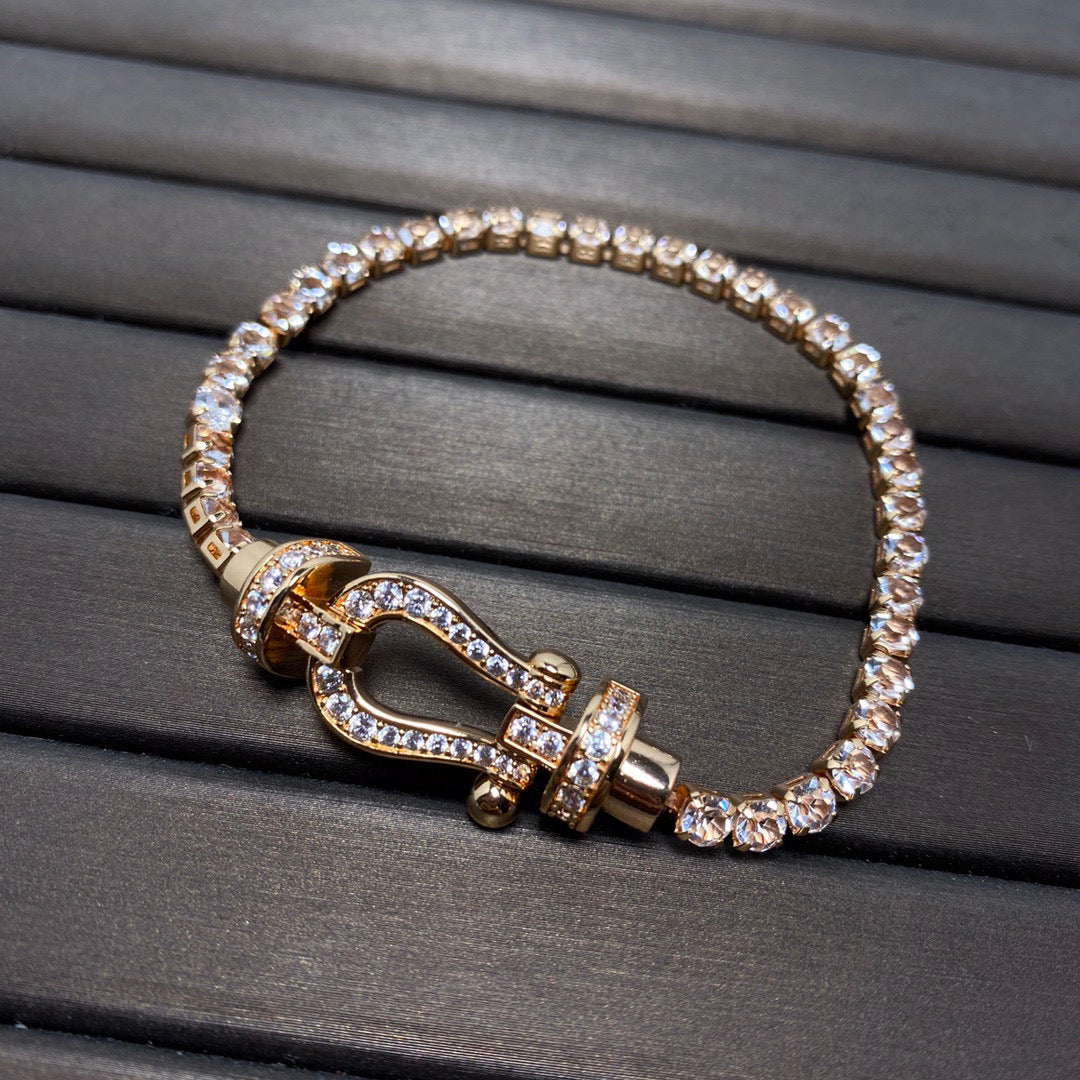 [Elowen jewelsry ]FORCE  HORSESHOE  DIAMOND TENNIS BRACELET