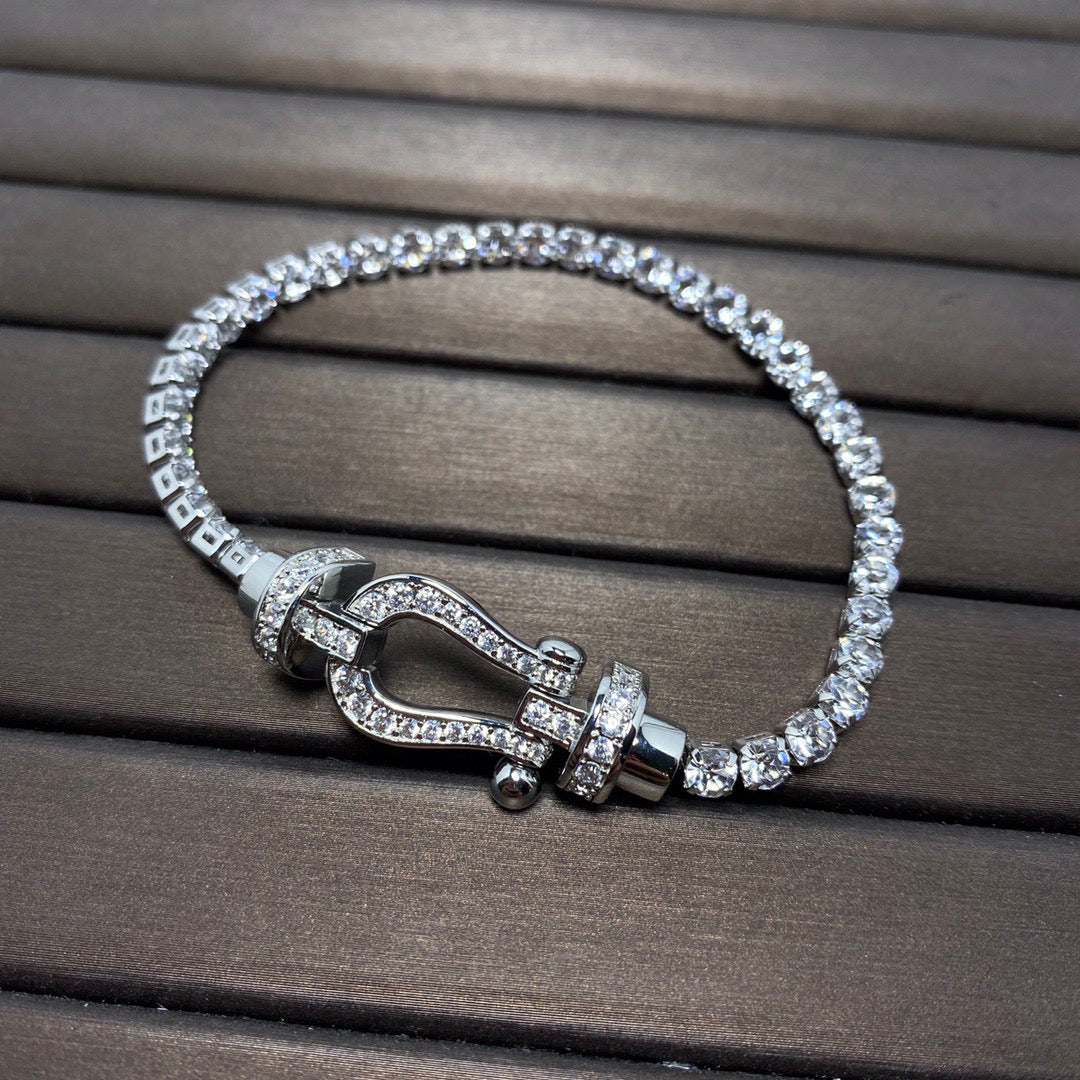 [Elowen jewelsry ]FORCE  HORSESHOE  DIAMOND TENNIS BRACELET