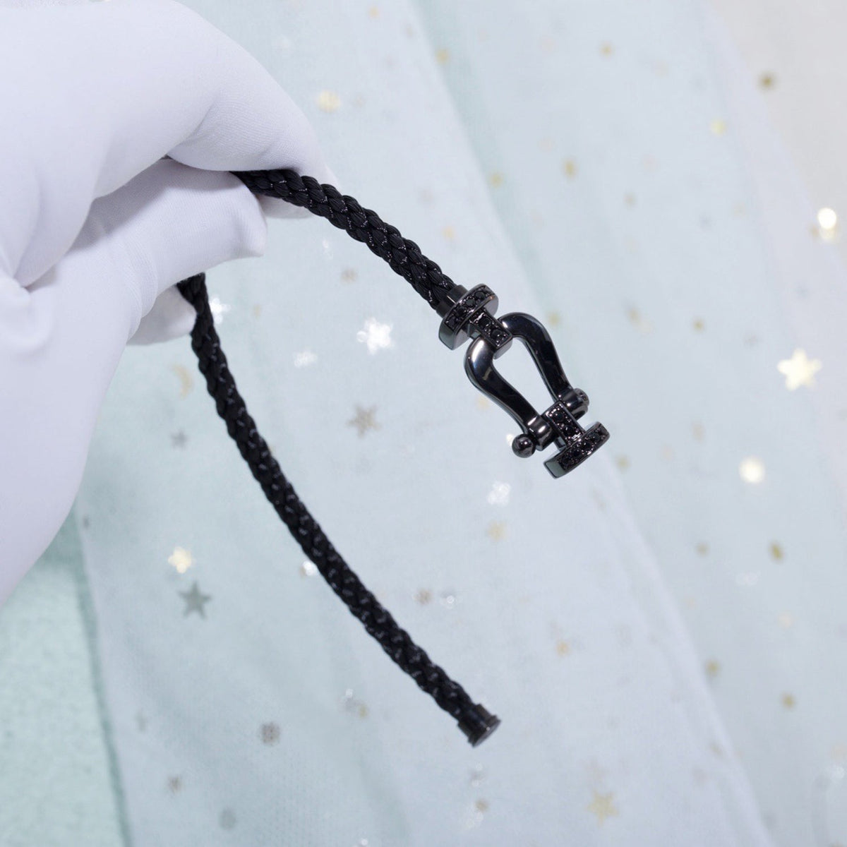 [Elowen jewelsry ]FORCE LARGE SERIES HORSESHOE BLACK SAMURAI BRACELET