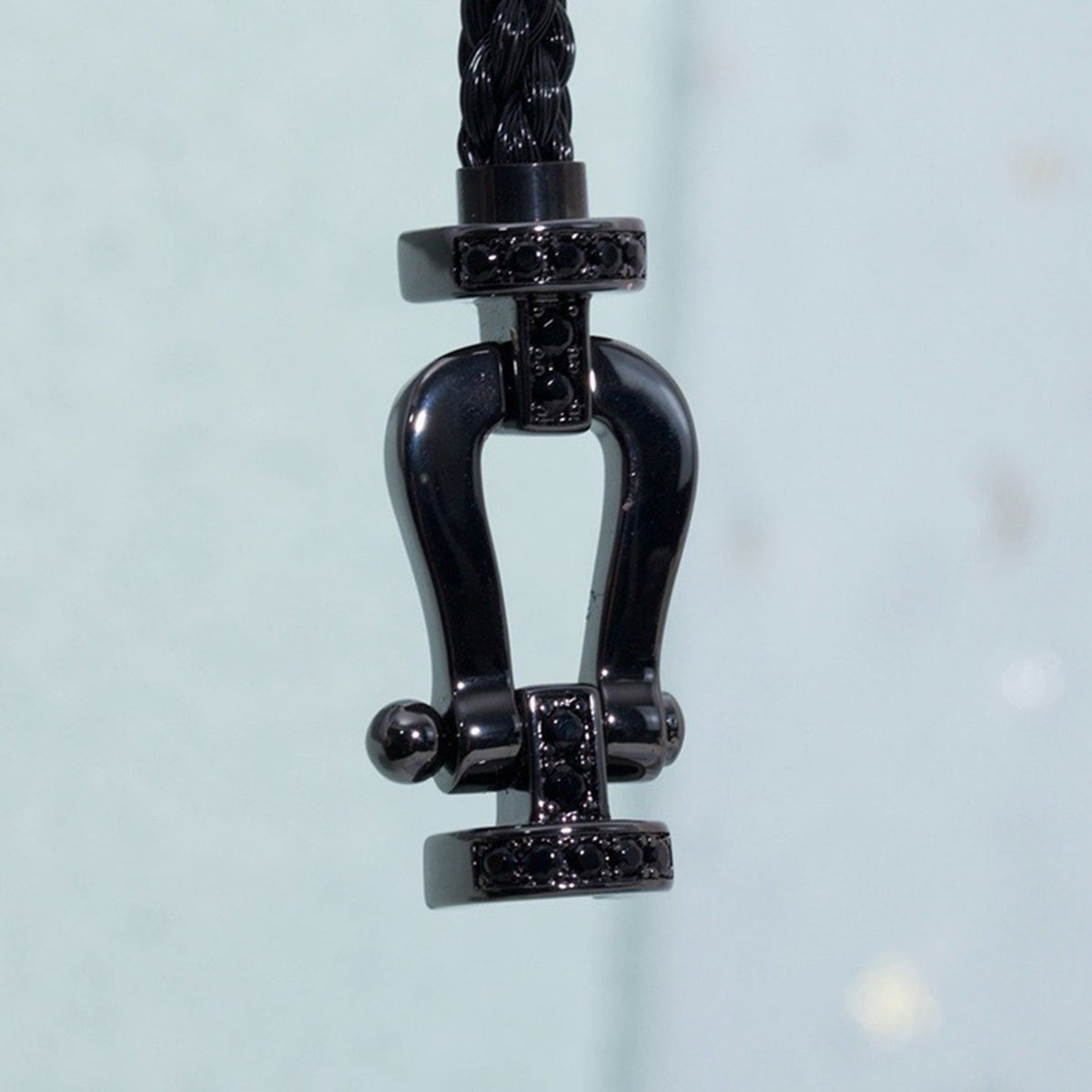 [Elowen jewelsry ]FORCE LARGE SERIES HORSESHOE BLACK SAMURAI BRACELET