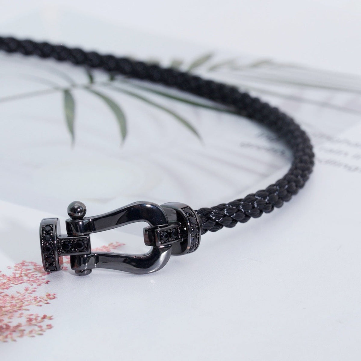 [Elowen jewelsry ]FORCE LARGE SERIES HORSESHOE BLACK SAMURAI BRACELET