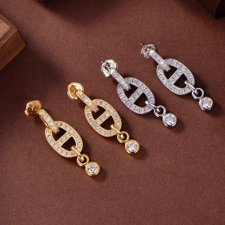 [Elowen Schmuck]HM CHAINE DIAMANTOHRRINGE
