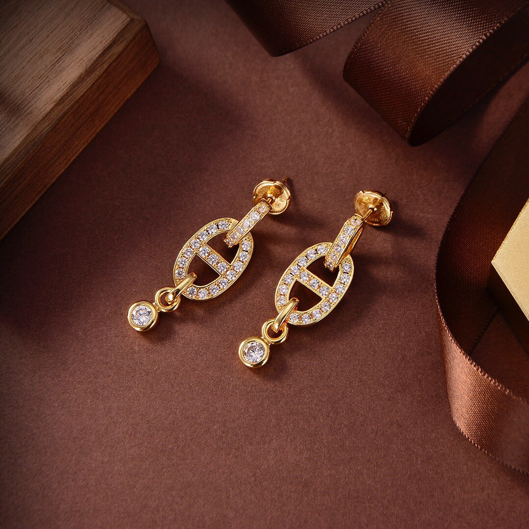 [Elowen Schmuck]HM CHAINE DIAMANTOHRRINGE